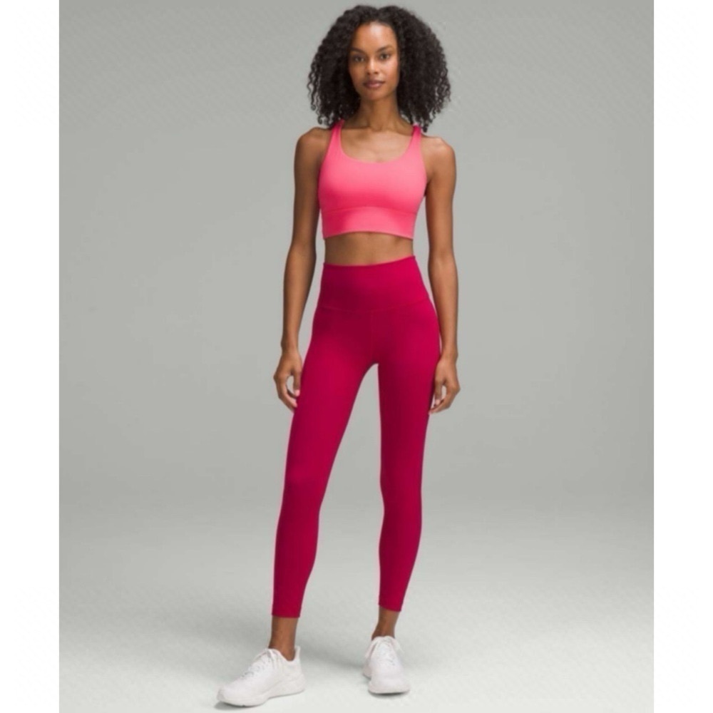 Lululemon Wunder Train High Rise Tights Leggings Ruby Red 14 NWT